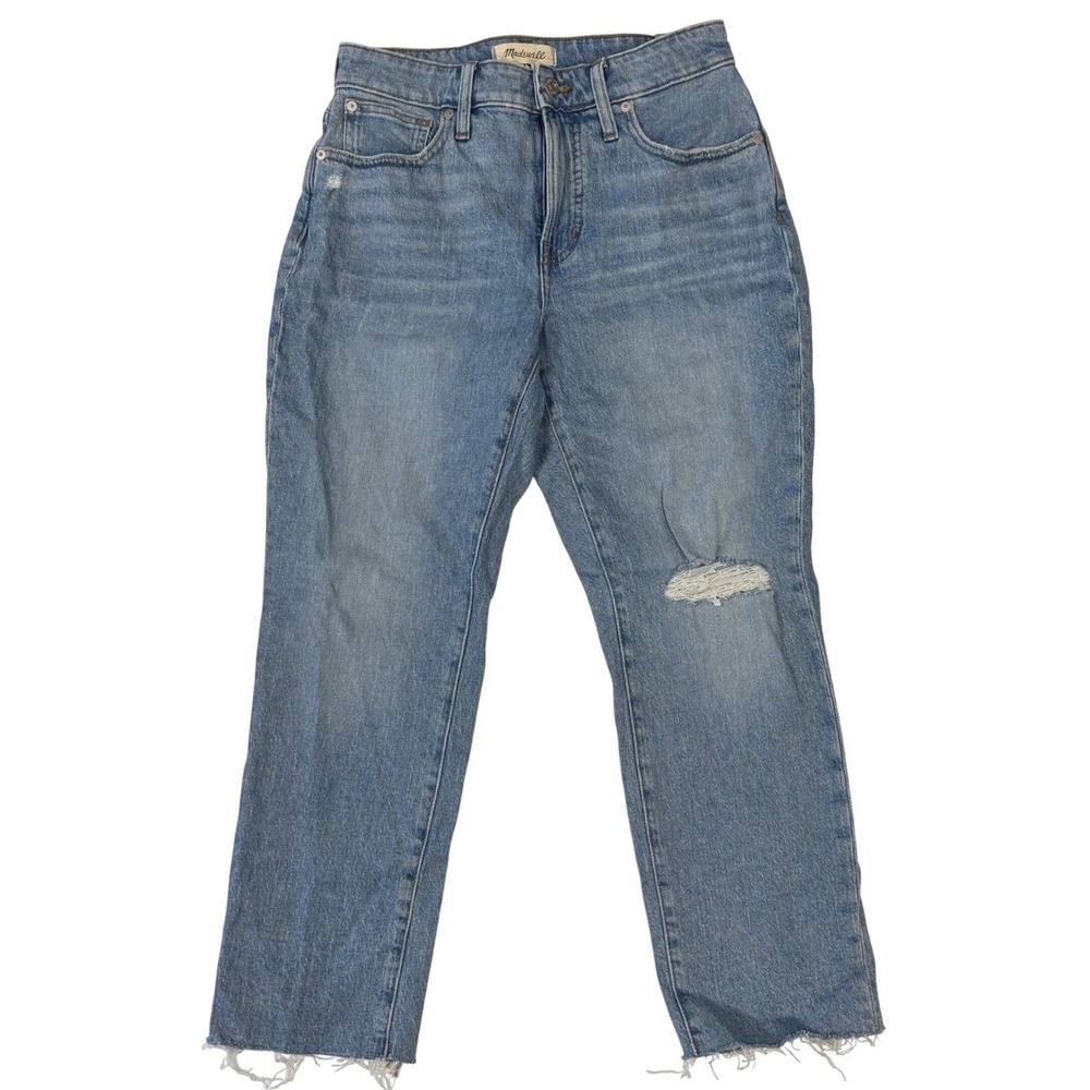 NWT Madewell Curvy Petite Perfect Vintage Jeans 28P Coney Wash‎ Distressed
